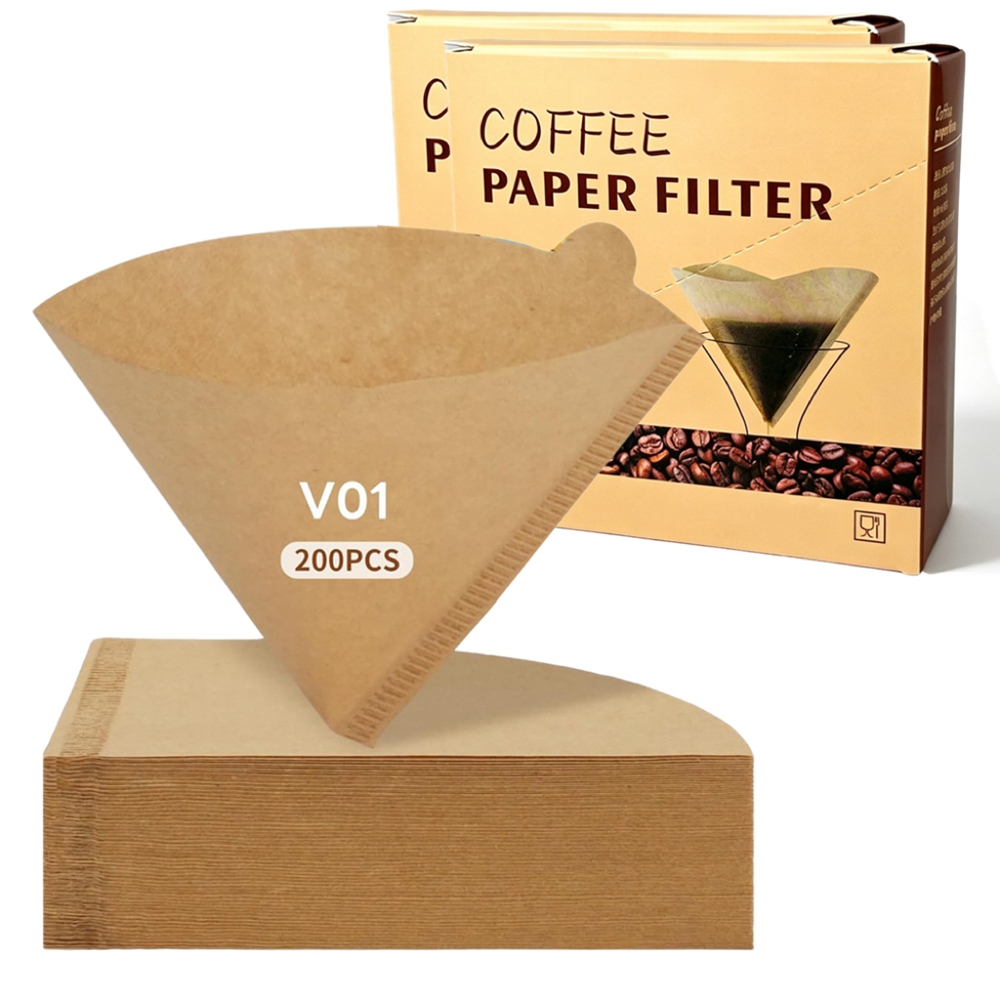 Coffee Equipment Machine - Конусные кофейные фильтры, 200 штук #
